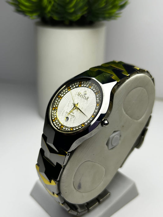 Seaster Stone AMD Watch with Double Color Luxury Watch